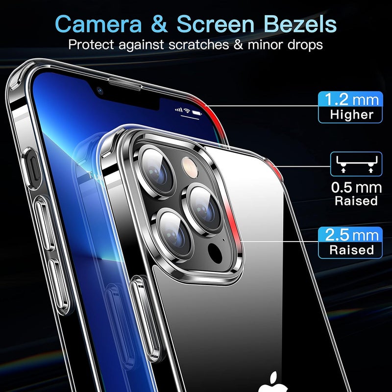 CASEKOO for iPhone 13 Pro Max Case Crystal Clear, [Never Yellow Technology] [Military-Grade Protection] Transparent Slim Cover Women Men for iPhone 13 ProMax Phone Case 6.7 inch, Clear - Image 4